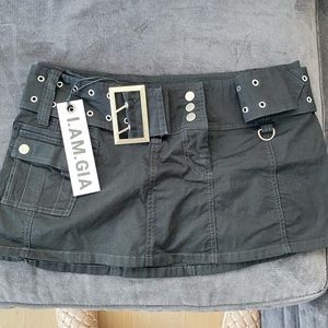 I AM GIA NWT black belted miniskirt